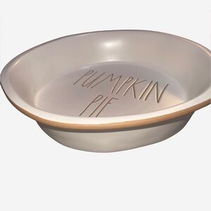 NEW RAE DUNN Pumpkin Pie Deep Dish Artisan Collection RARE Holidays Fall